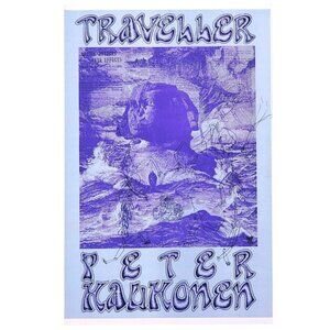 Peter Kaukonen Traveller Poster 1980s Psychedelic Art by Graham & Sargent